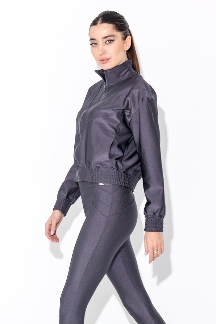 AYRA JACKET GLOSSY GRAY